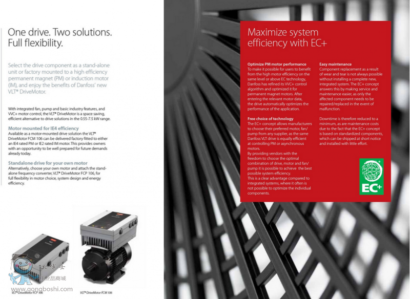 ����˹׃�l�� ����˹VLT׃�l�� VLT&reg; DriveMotor FCM 106 ԭ�b��Ʒ