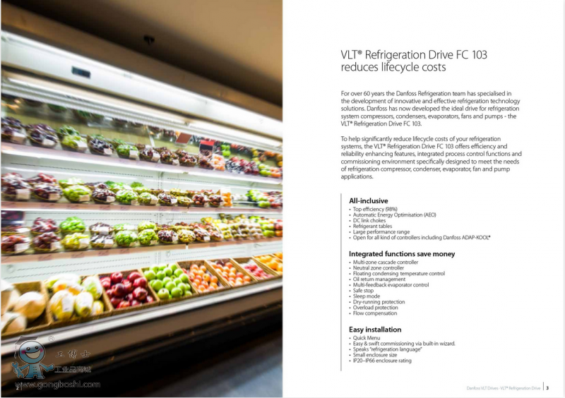 ����˹׃�l�� ����˹VLT׃�l��  VLT&reg; Refrigeration Drive FC 103