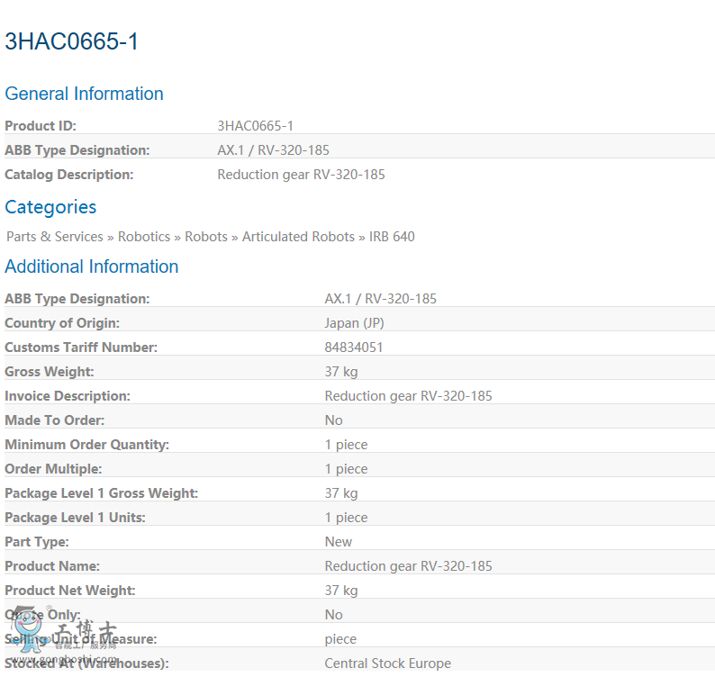 ABB�C������� �p���X݆3HAC0665-1 �p���X݆