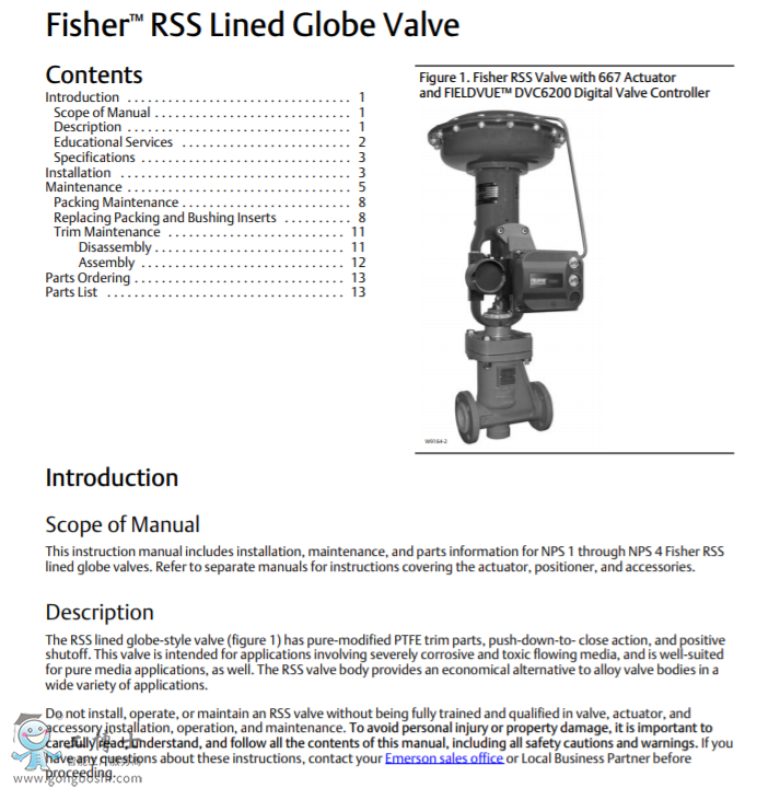 Fisher&trade; RSS LinedGlobe �y